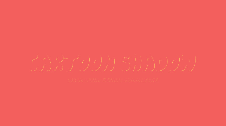 Cartoon Shadow Font