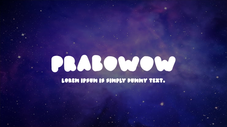prabowow Font