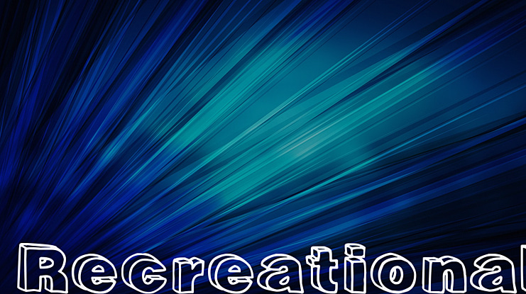 Recreational Font