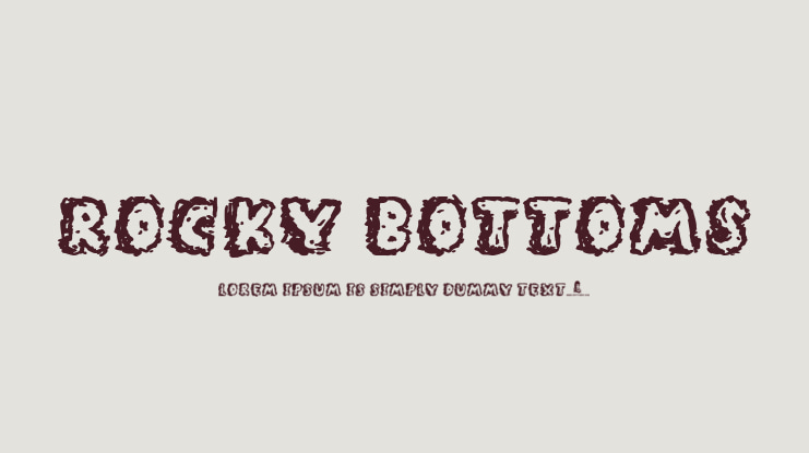 Rocky Bottoms Font