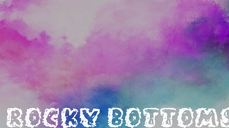 Rocky Bottoms Font