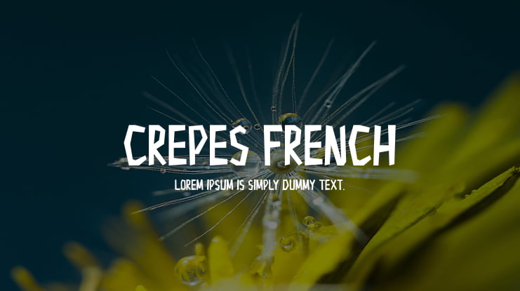Crepes French Font