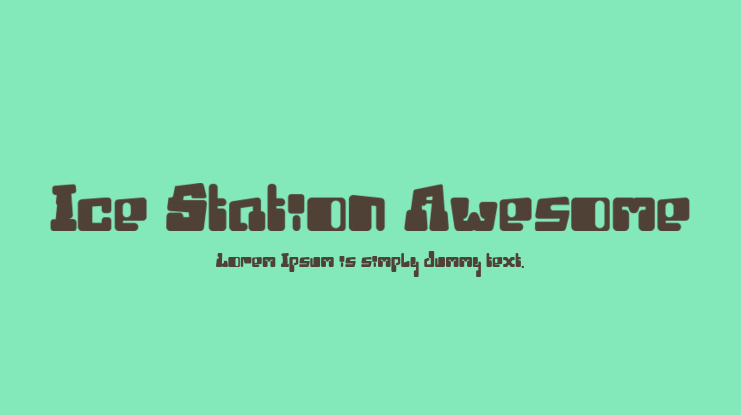 Ice Station Awesome Font