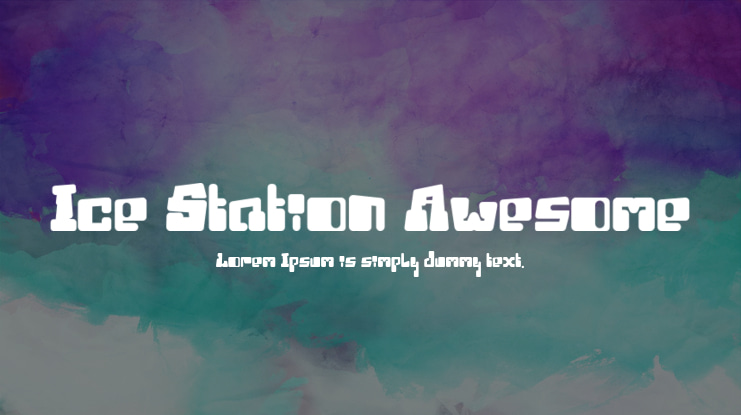 Ice Station Awesome Font