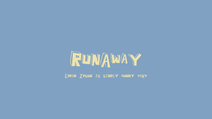 RunAway Font