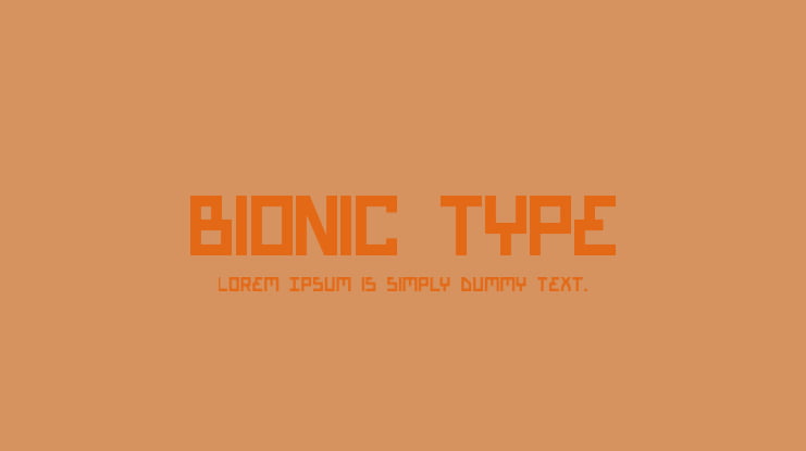 Bionic Type Font Family