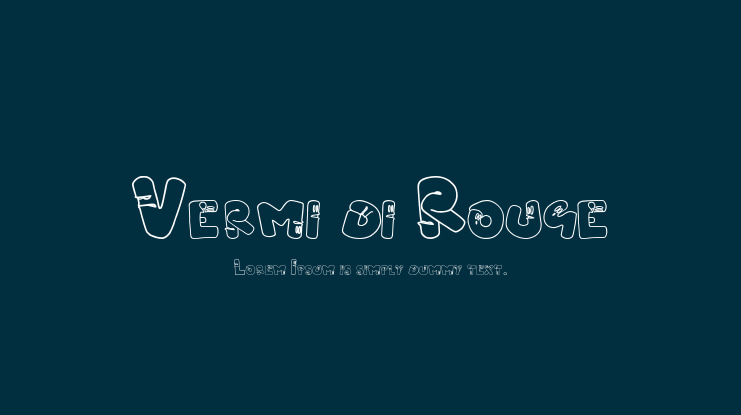 Vermi di Rouge Font