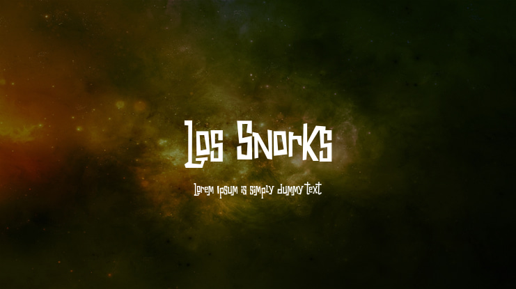 Los Snorks Font