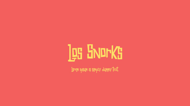 Los Snorks Font