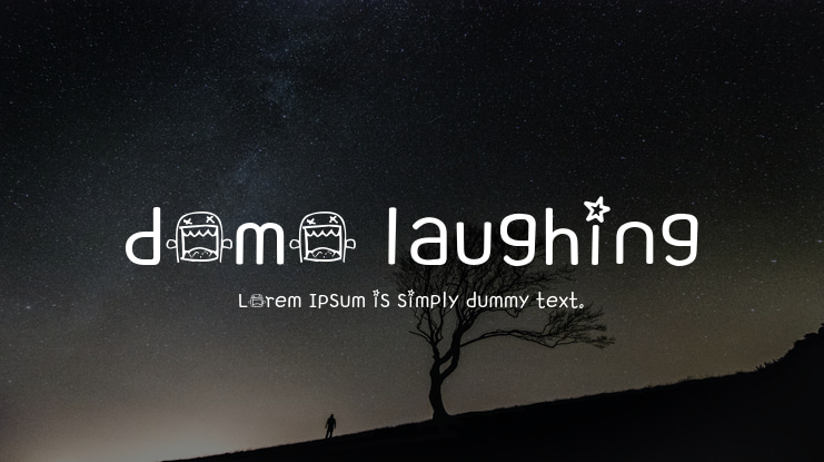 domo laughing Font