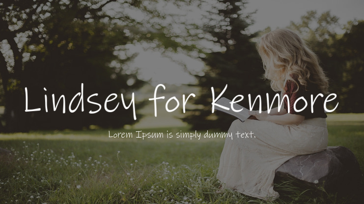 Lindsey for Kenmore Font