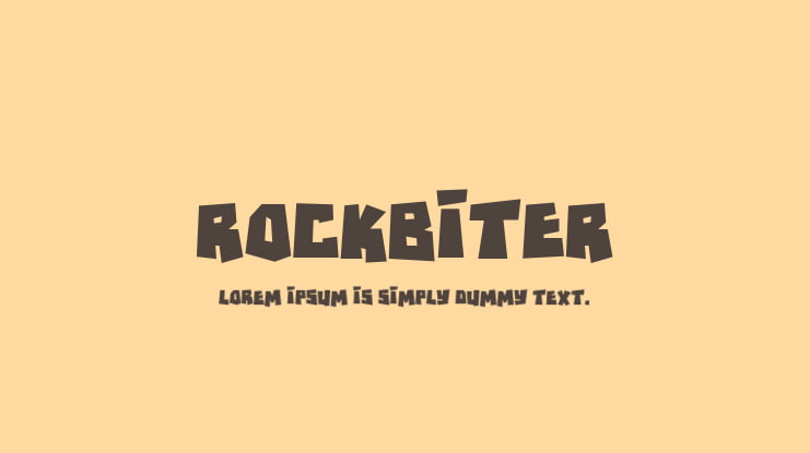 RockBiter Font Family