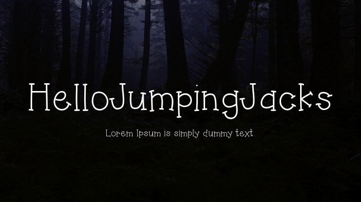 HelloJumpingJacks Font
