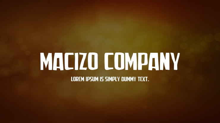 Macizo Company Font