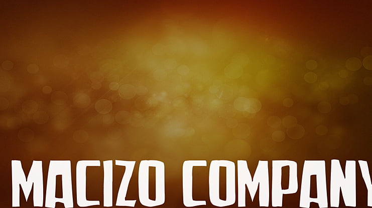 Macizo Company Font