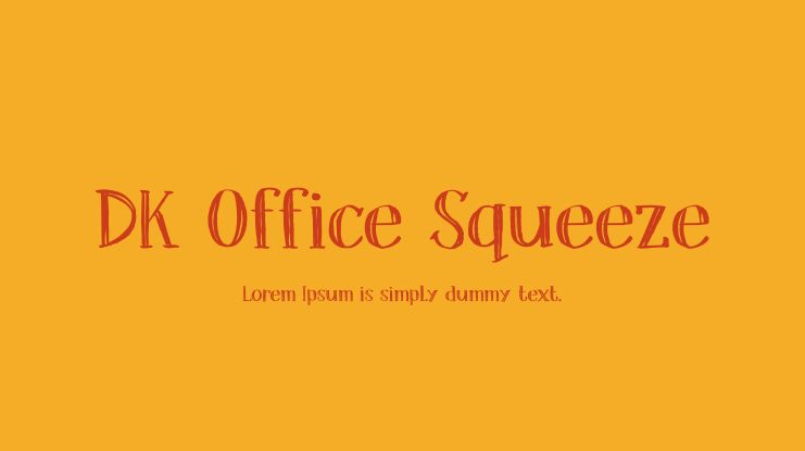 DK Office Squeeze Font