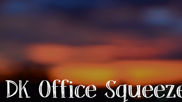 DK Office Squeeze Font