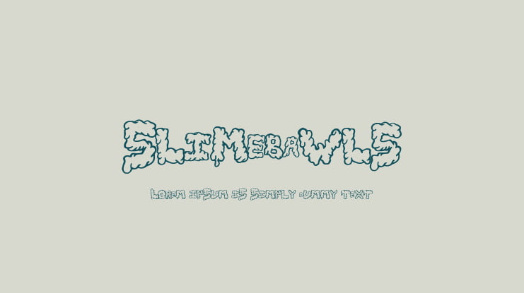 SlimeBawls Font