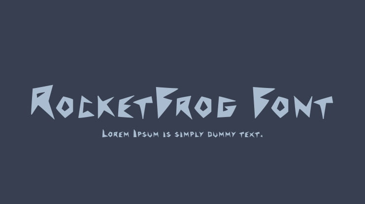 RocketFrog Font