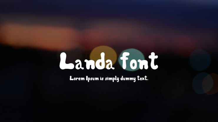 Landa font