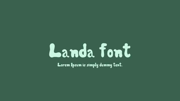 Landa font