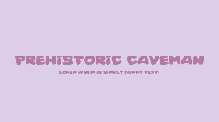 Prehistoric Caveman Font