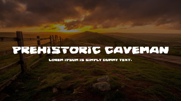 Prehistoric Caveman Font