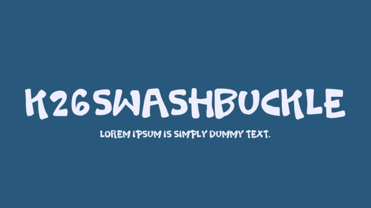 K26Swashbuckle Font