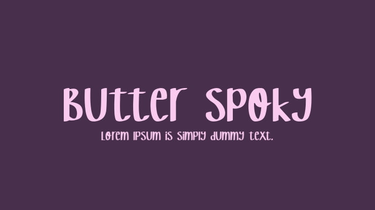 Butter Spoky Font