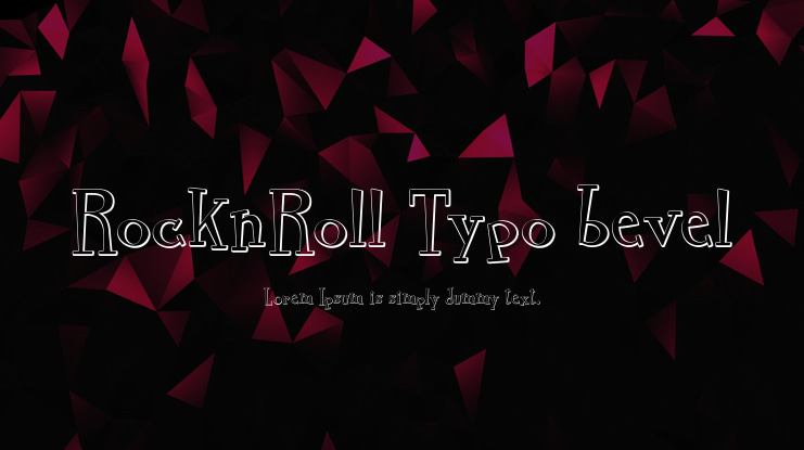 RocknRoll Typo bevel Font Family