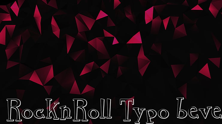 RocknRoll Typo bevel Font Family