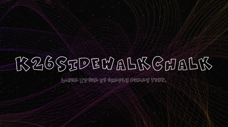 K26SidewalkChalk Font