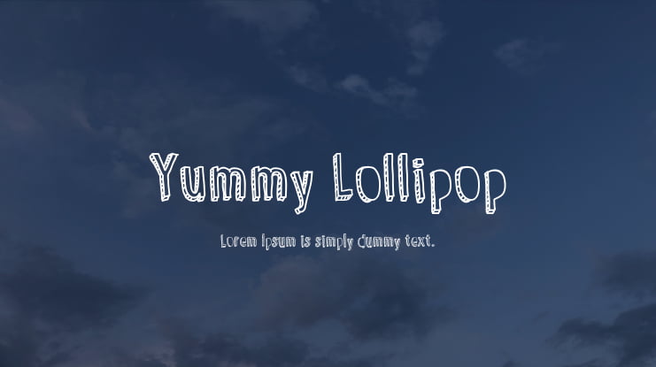 Yummy Lollipop Font