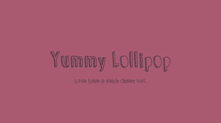 Yummy Lollipop Font