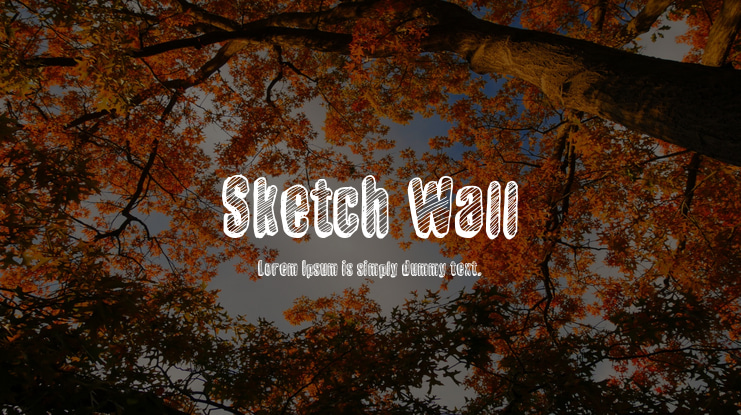 Sketch Wall Font