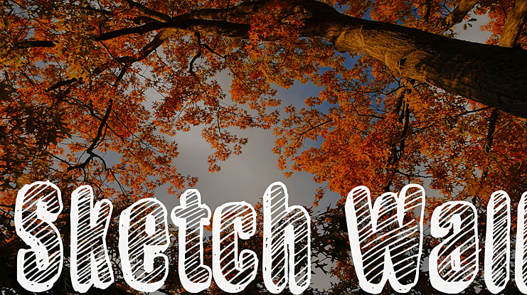 Sketch Wall Font