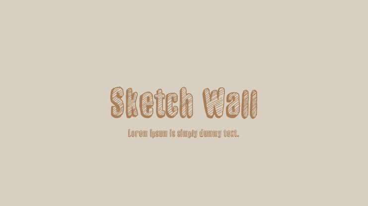 Sketch Wall Font