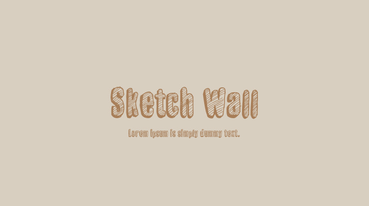 Sketch Wall Font