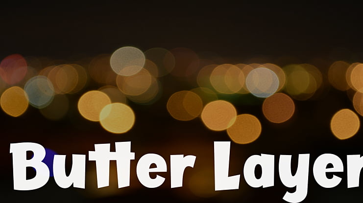 Butter Layer Font