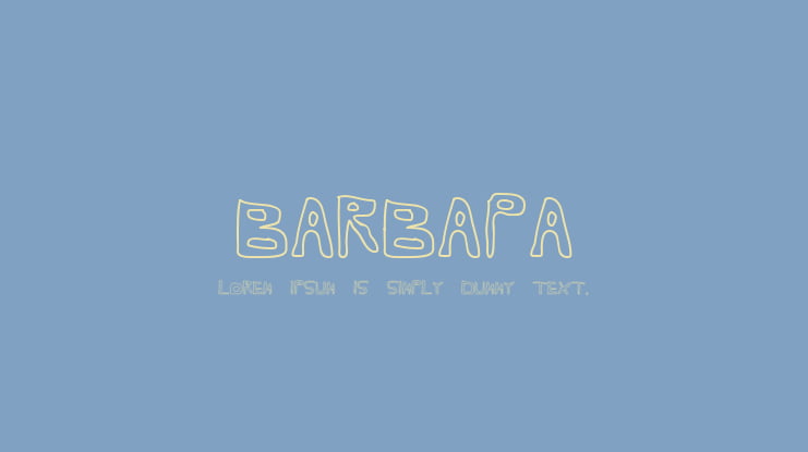 Barbapa Font