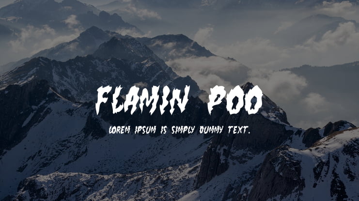 flamin poo Font
