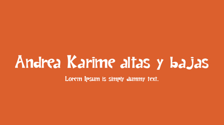 Andrea Karime altas y bajas Font