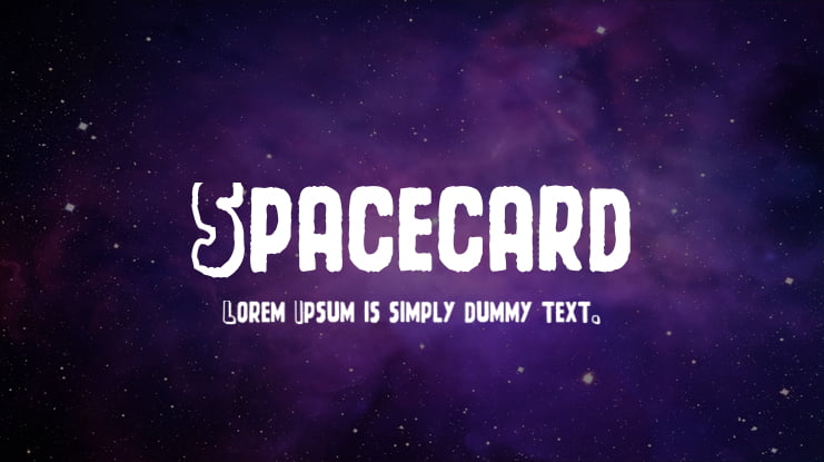 Spacecard Font