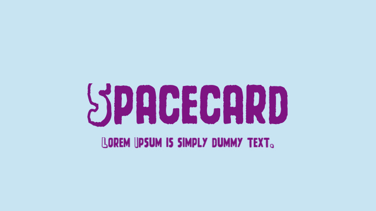 Spacecard Font