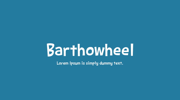 Barthowheel Font Family