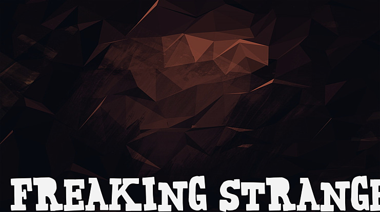 Freaking Strange Font