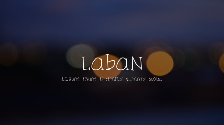 Laban Font Family