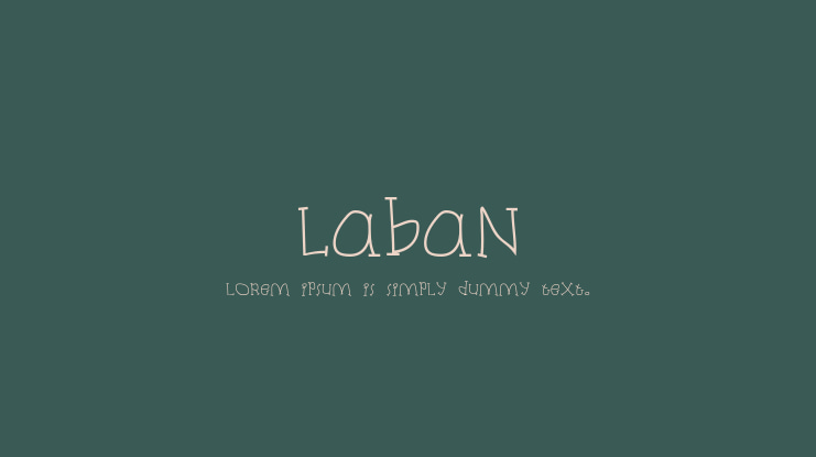 Laban Font Family