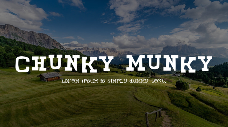 CHUNKY MUNKY Font