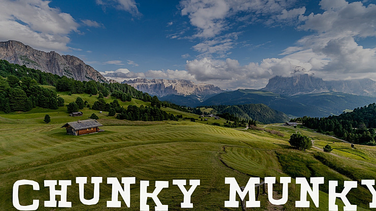 CHUNKY MUNKY Font
